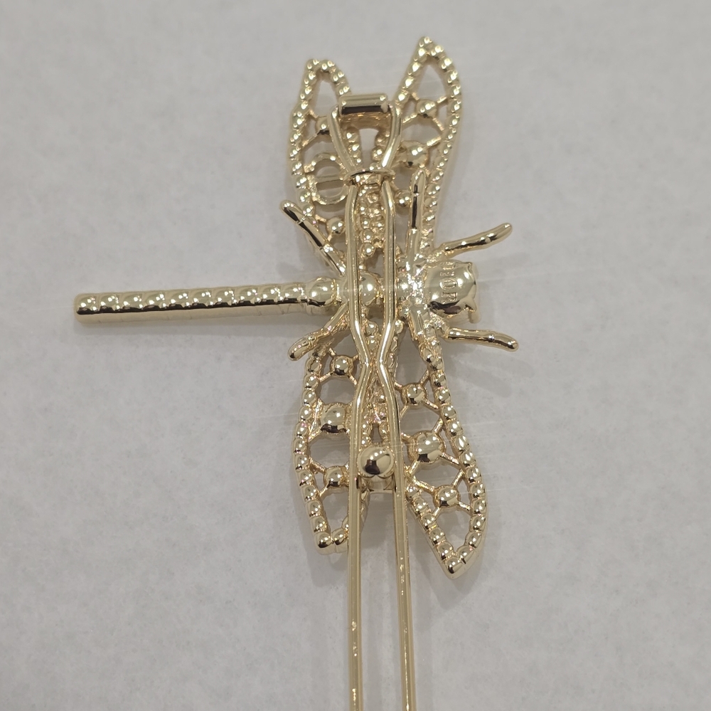 Dior Dragonfly Crystal Hair Clip - Picture 8 of 12